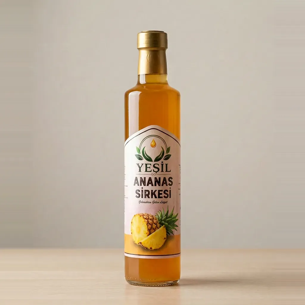 Ananas Sirkesi — 500 ml Dorica cam şişe