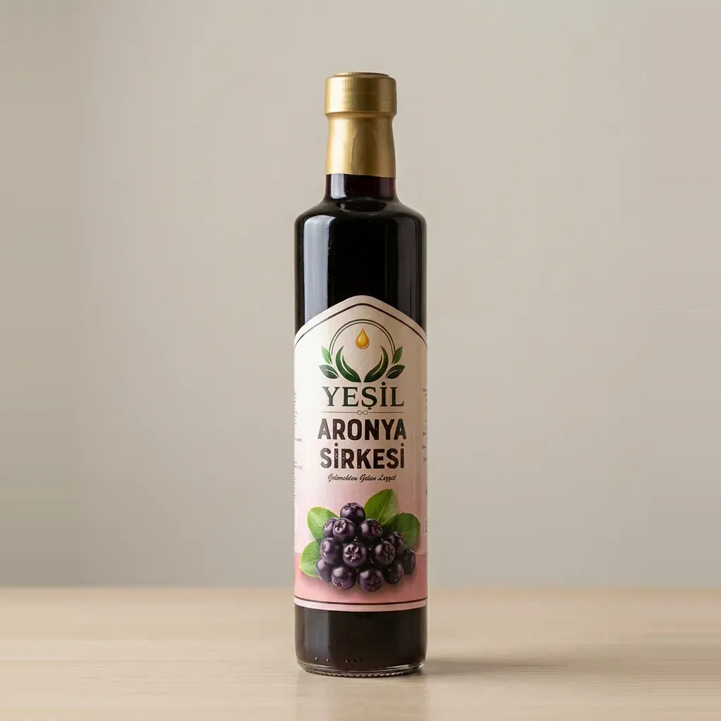 Aronya Sirkesi — 500 ml Dorica cam şişe