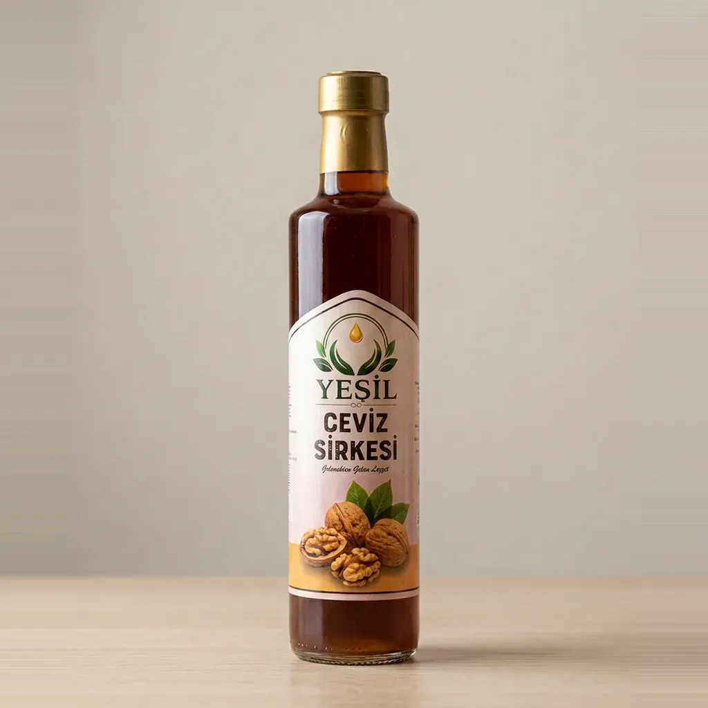 Ceviz Sirkesi — 500 ml Dorica cam şişe