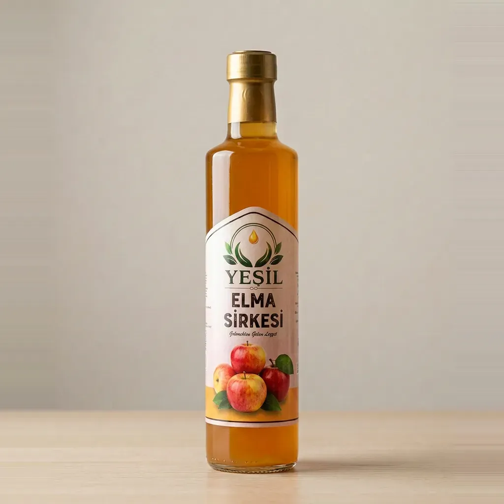 Elma Sirkesi — 500 ml Dorica cam şişe