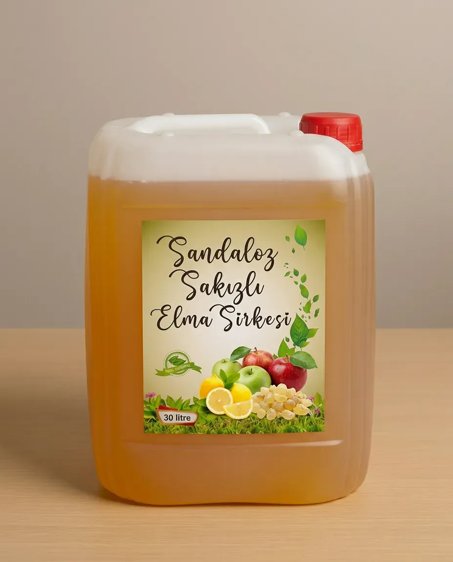 Toptan Sandaloz Sakızlı Elma Sirkesi 30 KG