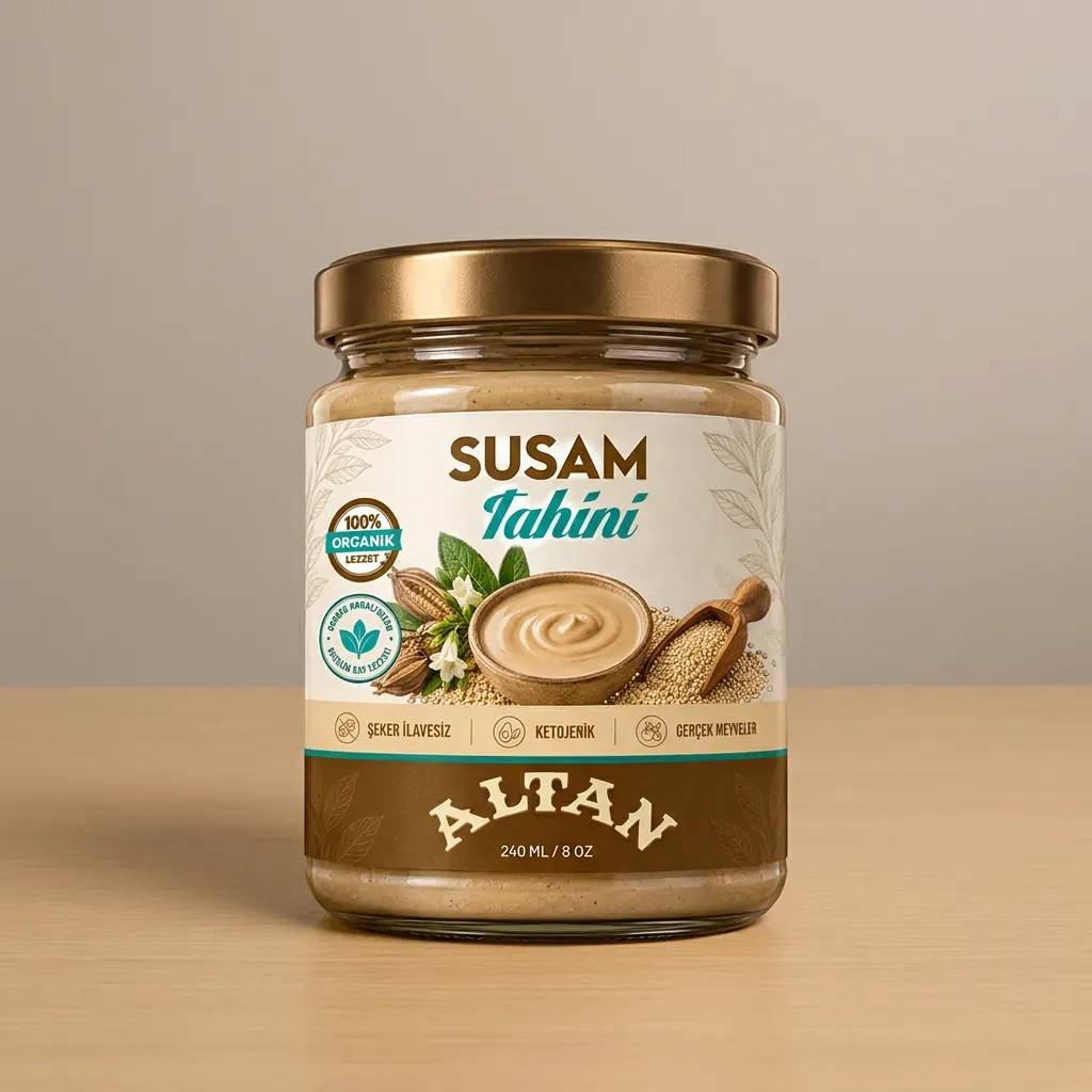 Tahin — 480 g cam kavanoz
